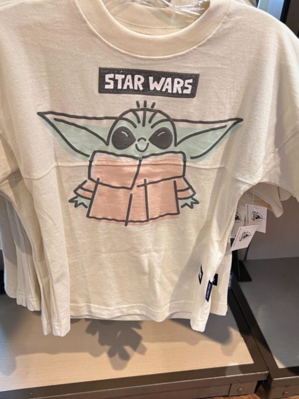 Disney Star Wars Grogu Baby Yoda S5/6 Short Sleeve Wanted For Being Too Cute